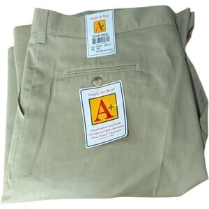Boys School Uniform Khaki Shorts Beige size 40 Waist Apparel SAI A+